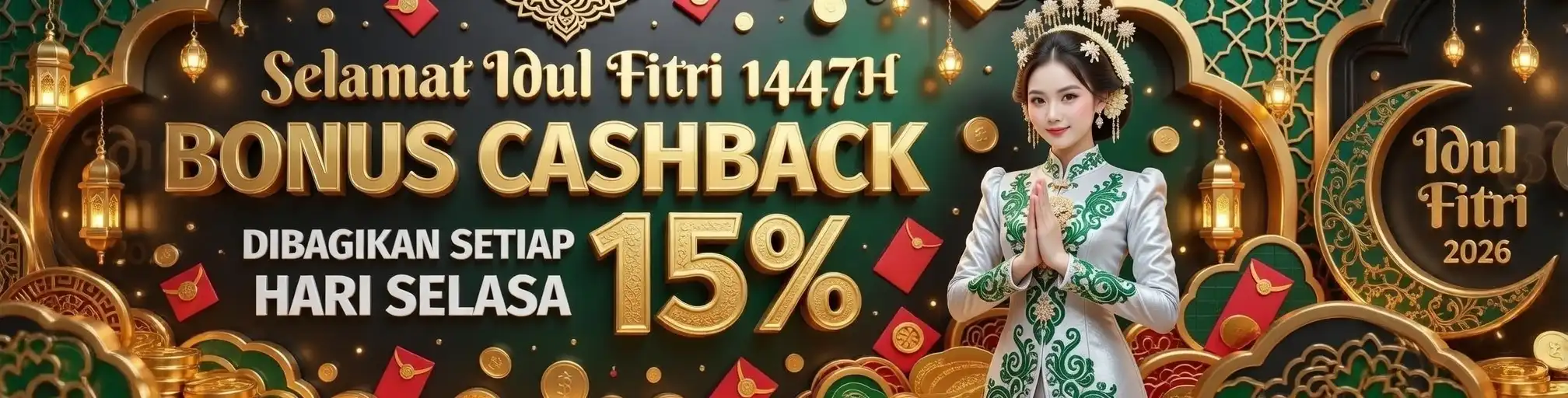CASHBACK MINGGUAN HINGGA 15% - SLOT | LIVECASINO | SPORTBOOKS